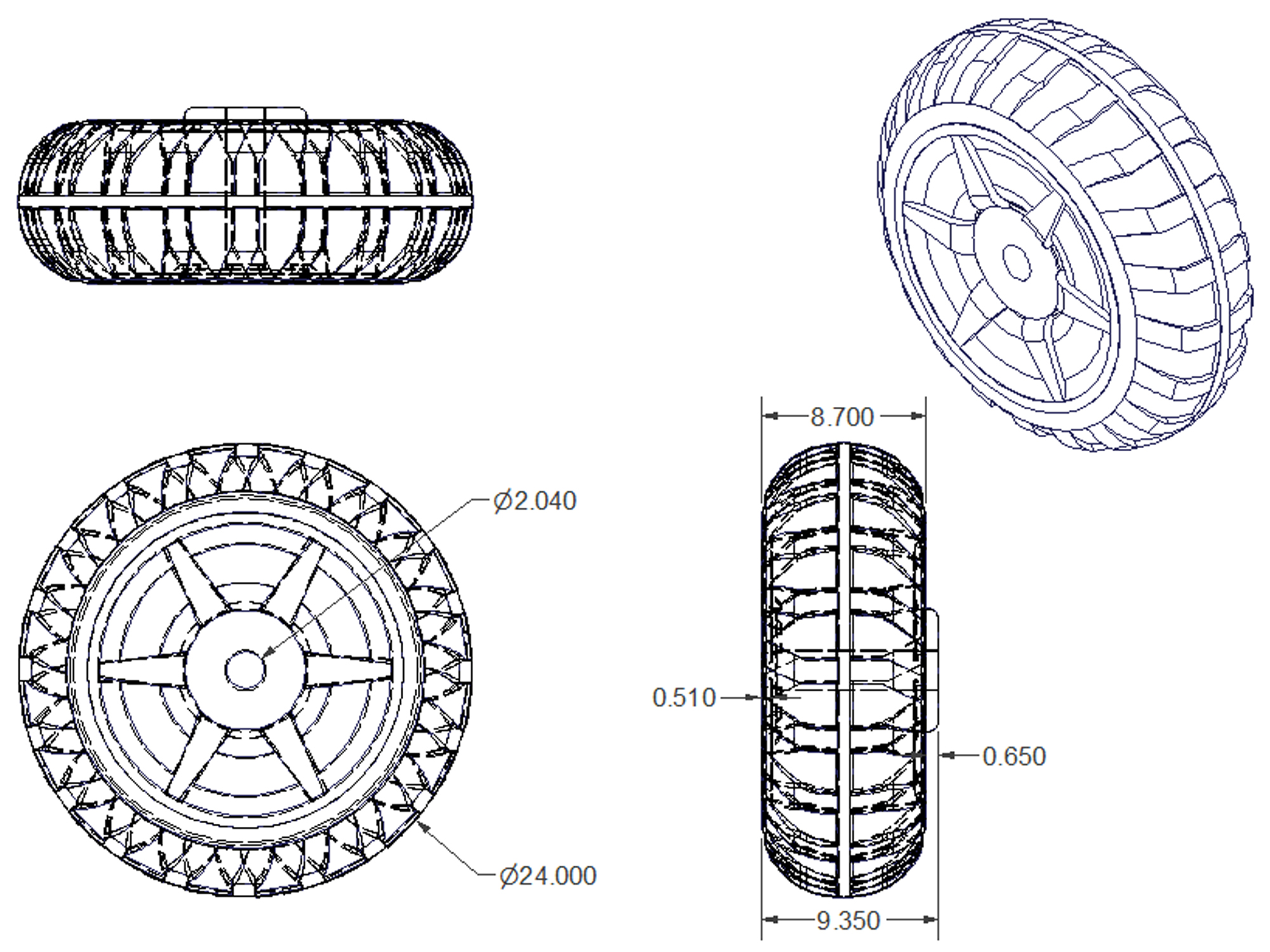 Poly Tire Specifications