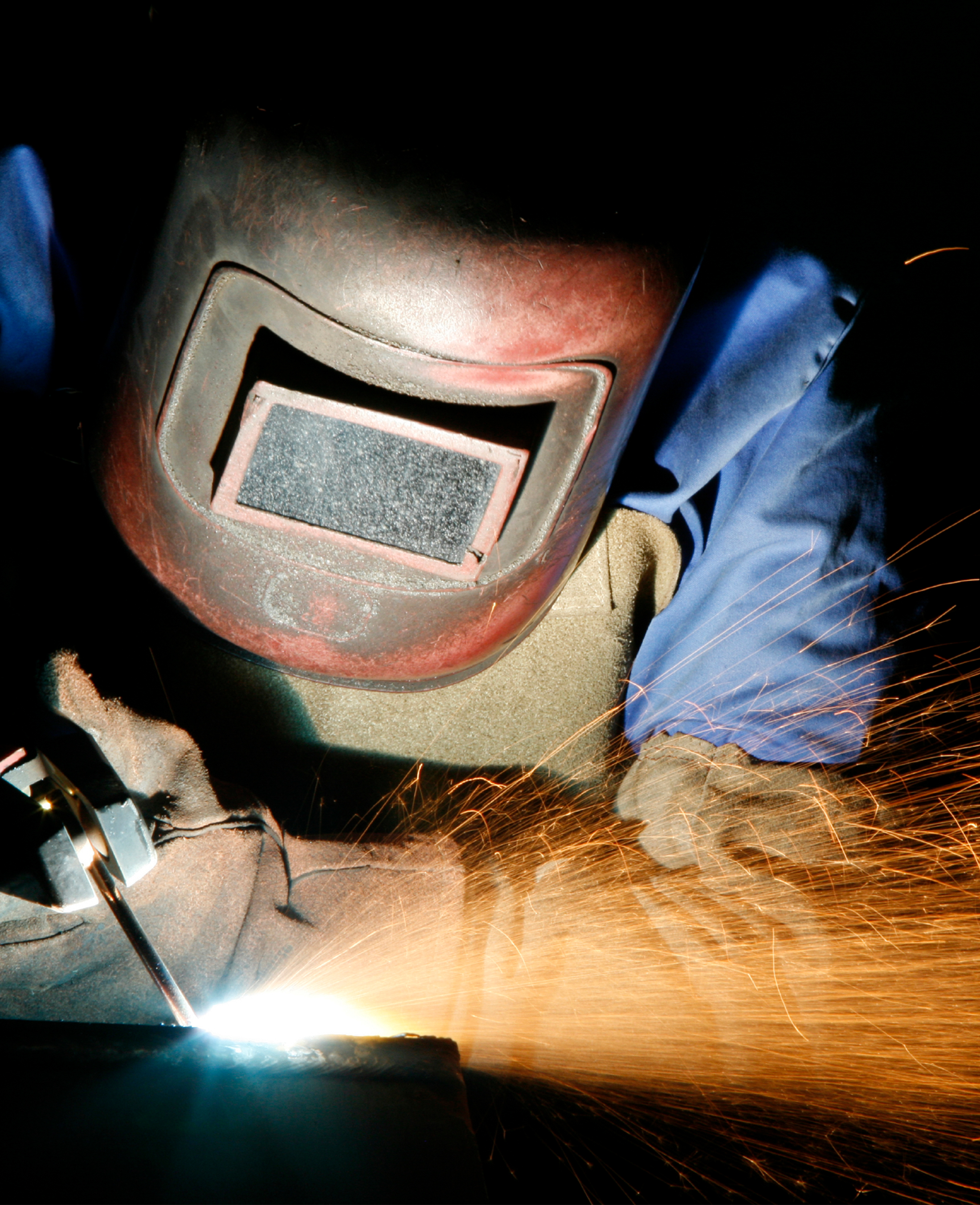 Person welding